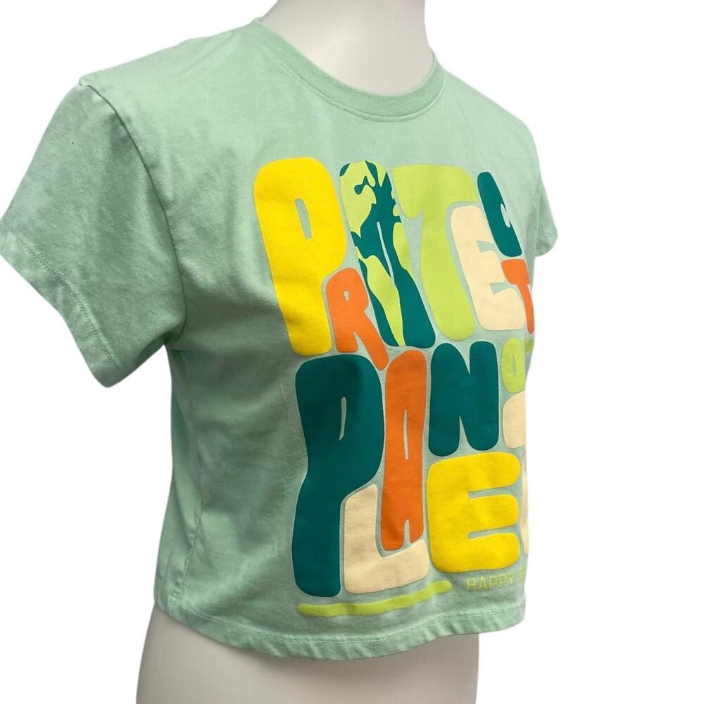 Happy Earth Kids XL Protect Planet Earth Short Sleeve Cotton Blend Crew Neck Tee